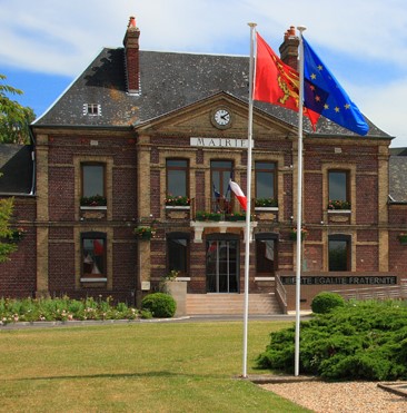Tourville-la-Rivière (76410), Seine-Maritime, la boucherie Le Bœuf Tricolore de Tourville-la-Rivière